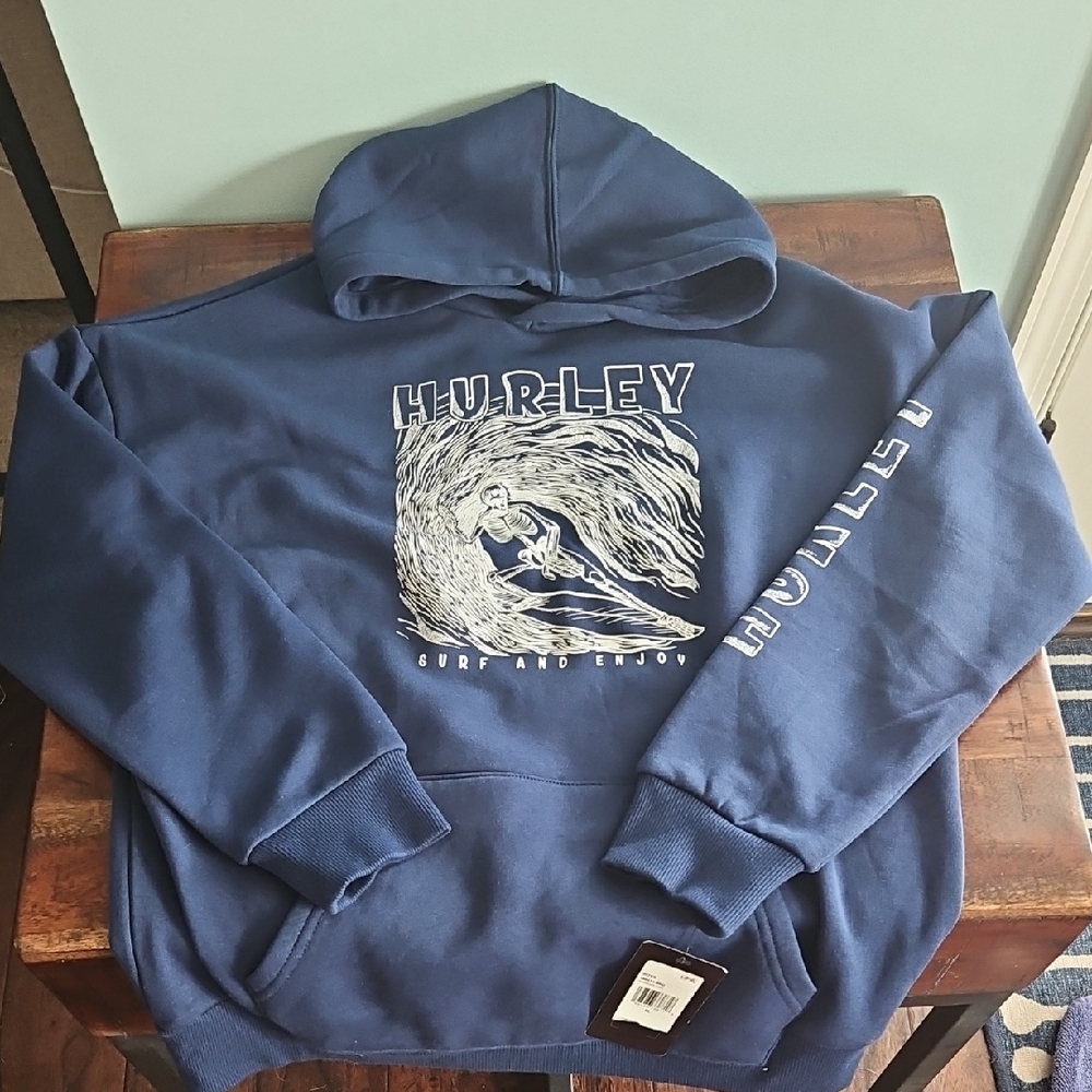 Hurley Navy Graphic Hoodie